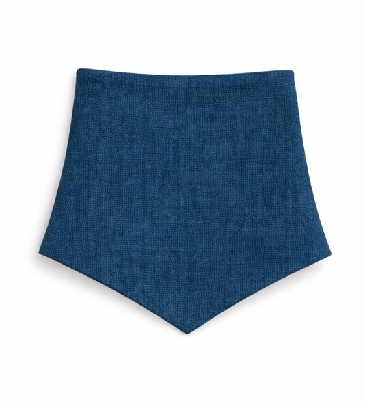 The Linen Edit – Denim Harbor | Magnetic Linen Neck Scarf for Sun Protection