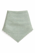 The Linen Edit – Evergreen Coast Stripe | Magnetic Linen Neck Scarf for Sun Protection