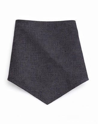 The Linen Edit – Charcoal Veil | Magnetic Linen Neck Scarf for Sun Protection