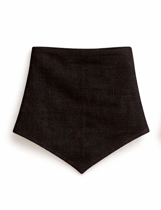 The Linen Edit – Cocoa Ridge | Magnetic Linen Neck Scarf for Sun Protection