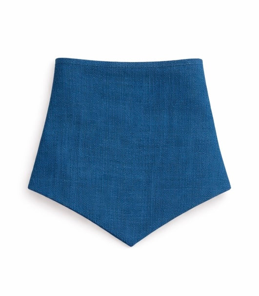 The Linen Edit – Steel Shore | Magnetic Linen Neck Scarf for Sun Protection