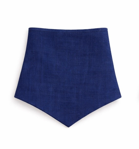 The Linen Edit – Regal Tide | Magnetic Linen Neck Scarf for Sun Protection