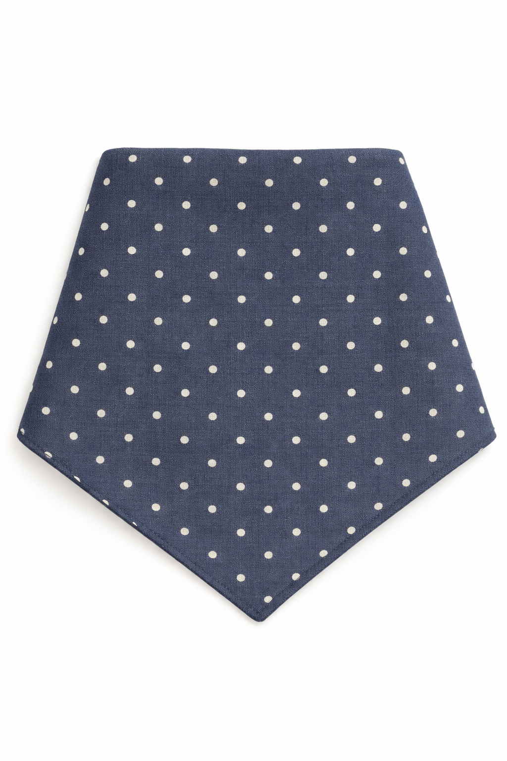 The Linen Edit – Midnight Sail Dot | Magnetic Linen Neck Scarf for Sun Protection