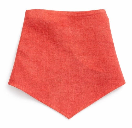 The Linen Edit – Coral Bloom | Magnetic Linen Neck Scarf for Sun Protection