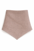 The Linen Edit – Latte Stone | Magnetic Linen Neck Scarf for Sun Protection