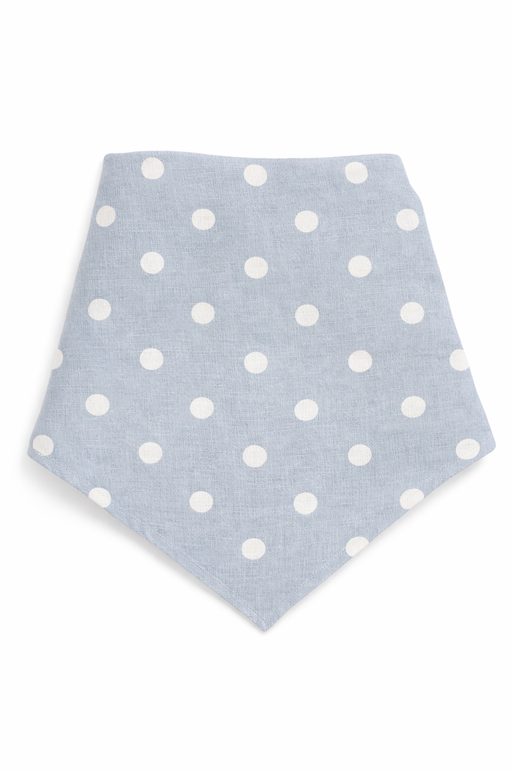 The Linen Edit – Sky Mist Dot | Magnetic Linen Neck Scarf for Sun Protection