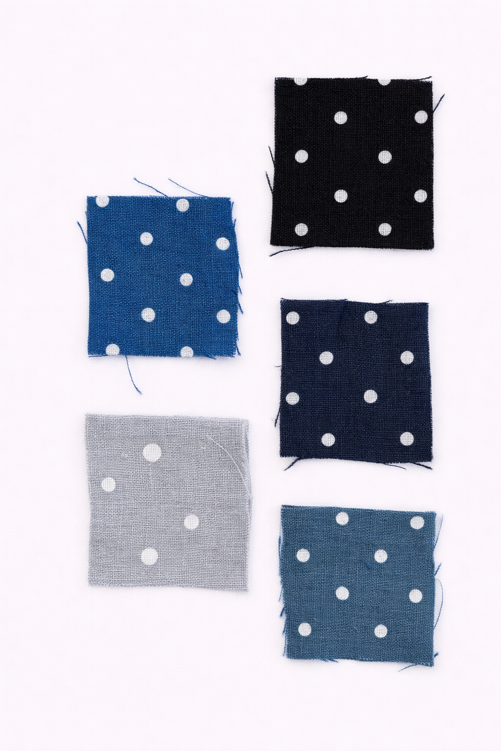The Linen Edit – Classic Noir Dot | Magnetic Linen Neck Scarf for Sun Protection