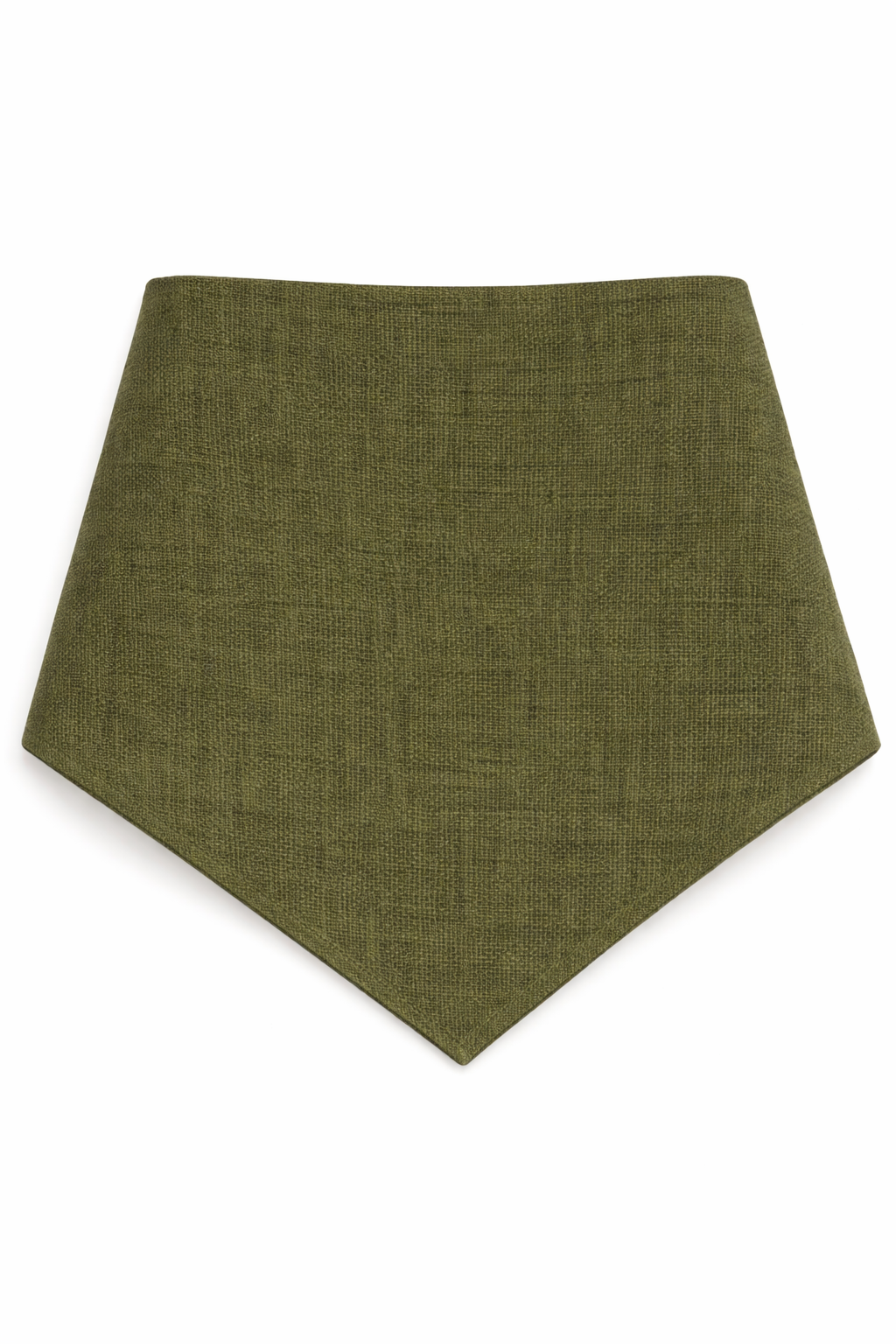 The Linen Edit – Moss Stone | Magnetic Linen Neck Scarf for Sun Protection
