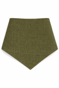 The Linen Edit – Moss Stone | Magnetic Linen Neck Scarf for Sun Protection