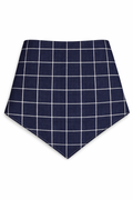 The Linen Edit – Tidal Grid | Magnetic Linen Neck Scarf for Sun Protection