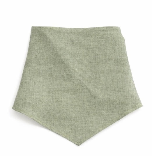 The Linen Edit – Pistachio Dune | Magnetic Linen Neck Scarf for Sun Protection