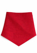 The Linen Edit – Poppy Flame | Magnetic Linen Neck Scarf for Sun Protection