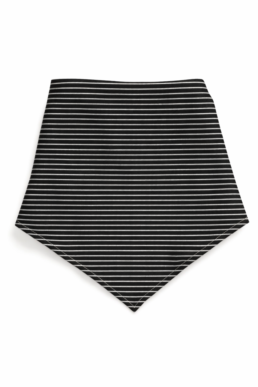 The Linen Edit – Noir Pinstripe | Magnetic Linen Neck Scarf for Sun Protection