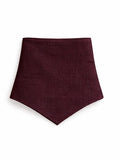 The Linen Edit – Burgundy Ember | Magnetic Linen Neck Scarf for Sun Protection