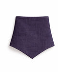 The Linen Edit – Plum Shadow | Magnetic Linen Neck Scarf for Sun Protection