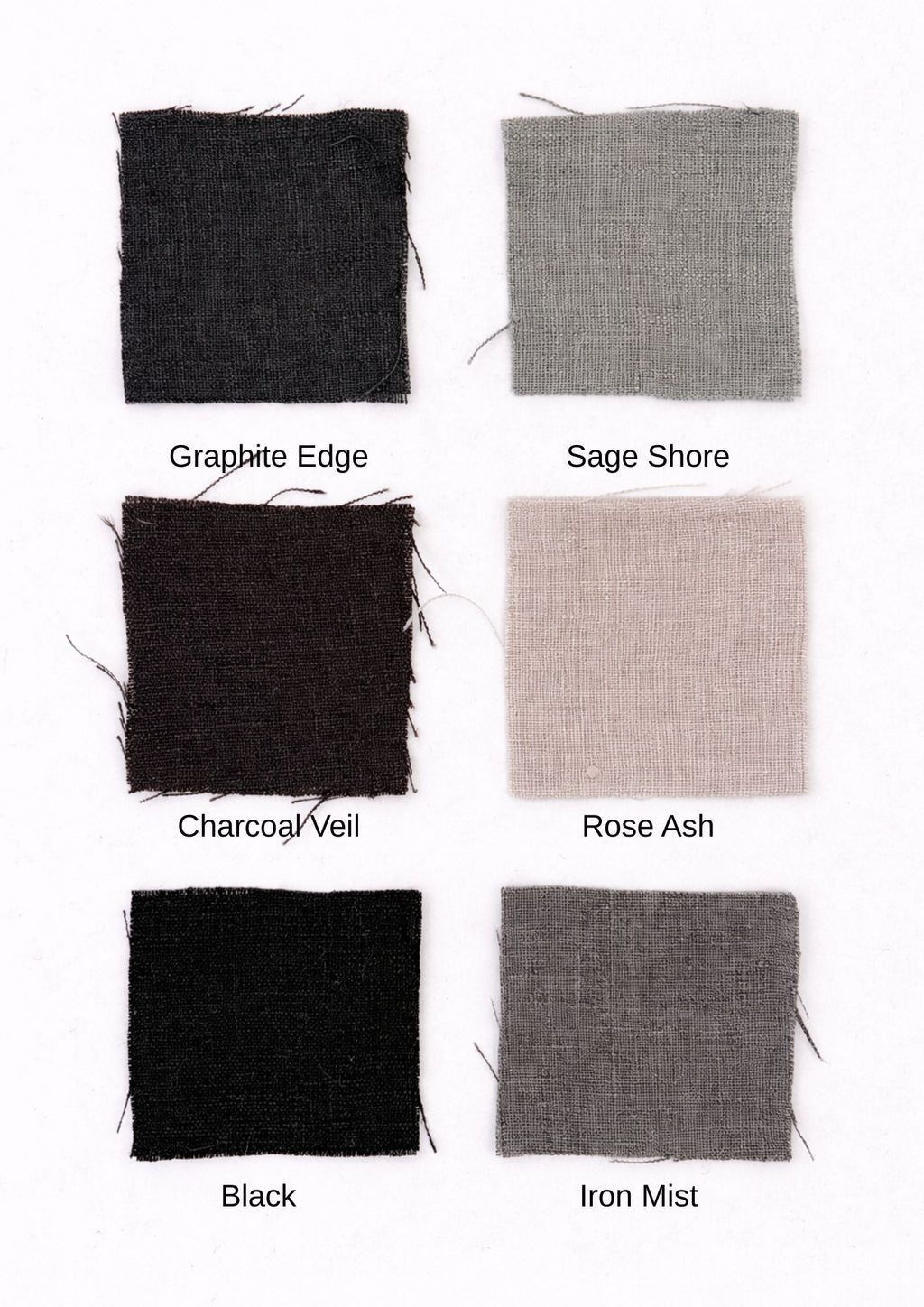 The Linen Edit – Charcoal Veil | Magnetic Linen Neck Scarf for Sun Protection