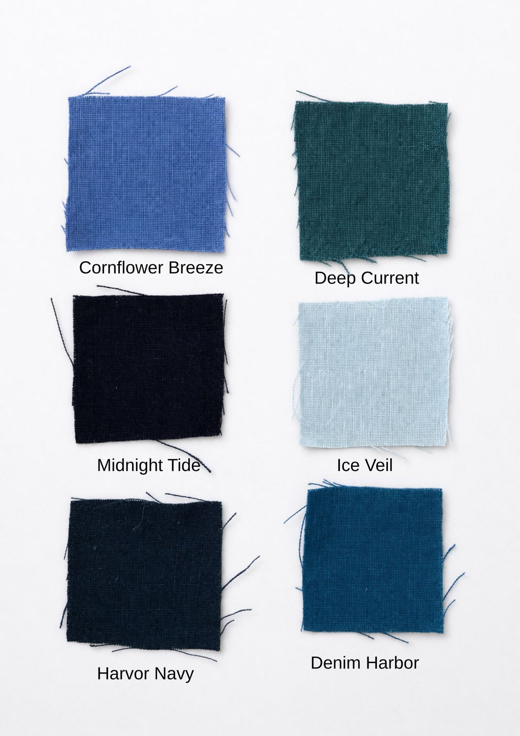 The Linen Edit – Denim Harbor | Magnetic Linen Neck Scarf for Sun Protection