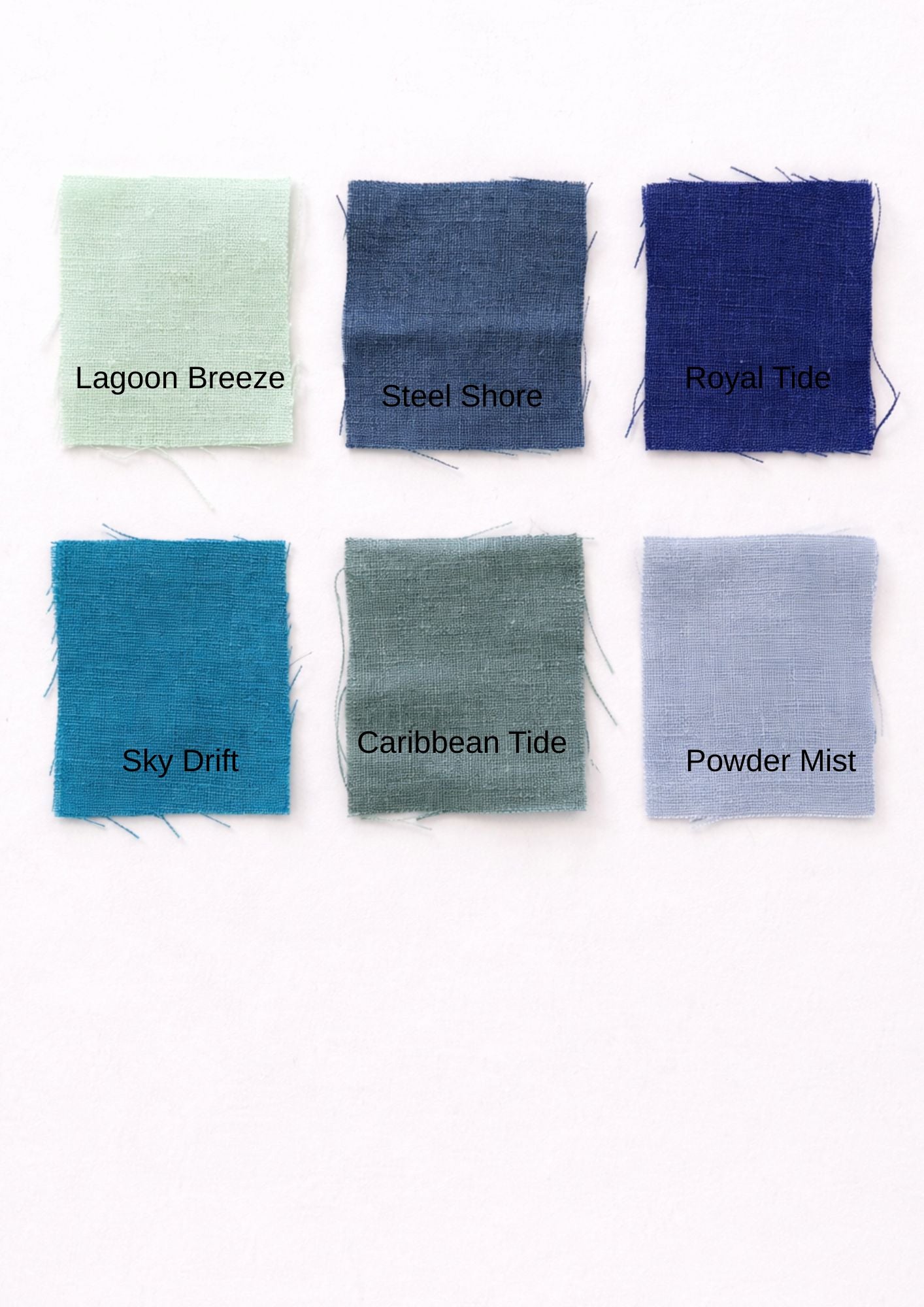 The Linen Edit – Caribbean Tide | Magnetic Linen Neck Scarf for Sun Protection