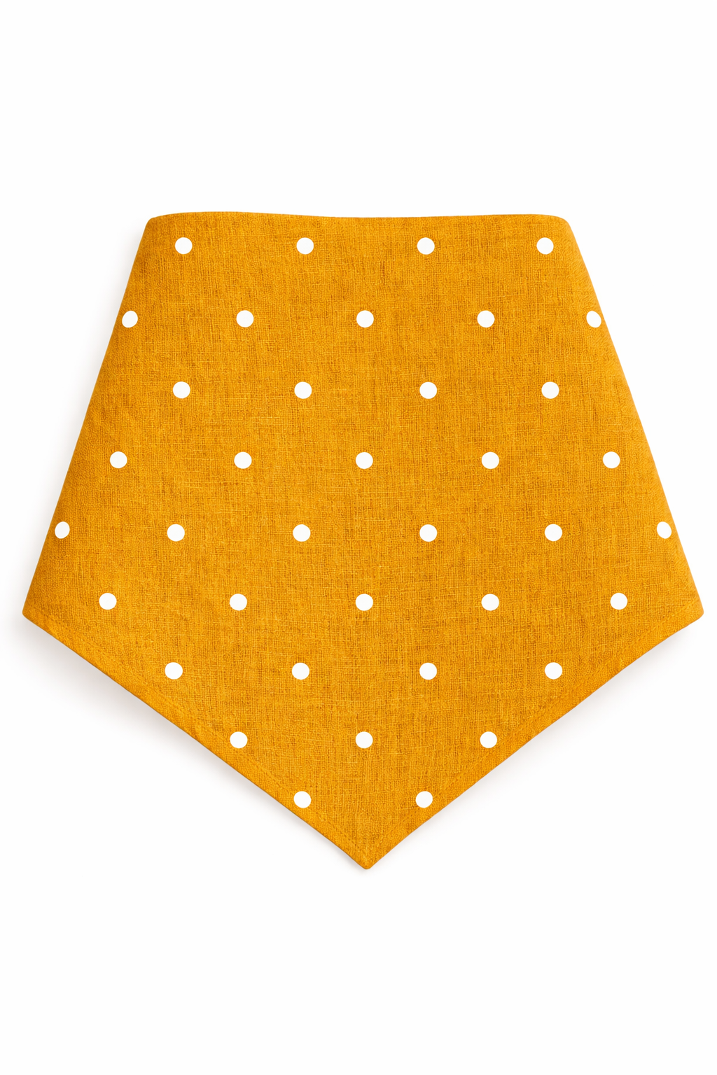 The Linen Edit – Golden Honey Dot | Magnetic Linen Neck Scarf for Sun Protection