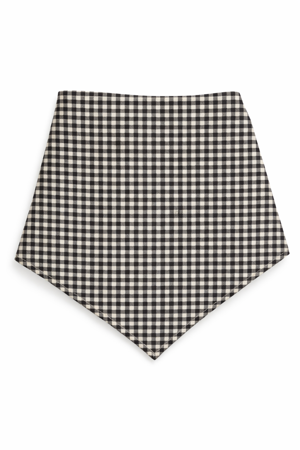 The Linen Edit – Noir Grid | Magnetic Linen Neck Scarf for Sun Protection