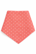 The Linen Edit – Coral Reef Dot | Magnetic Linen Neck Scarf for Sun Protection